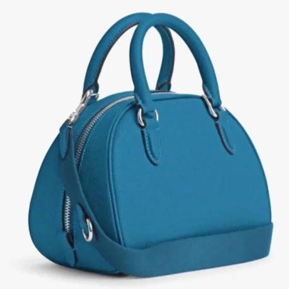 💙🔹️COACH🔹️ NWT Sydney Satchel / Crossbody COLOR: electric Blue - Picture 3 of 5